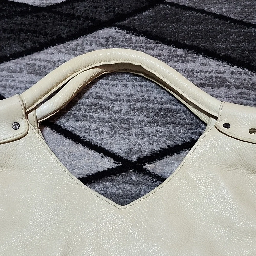 FREE PEOPLE VALENCIA STUDDED LEATHER SLOUCHY BUCKET TOTE BAG